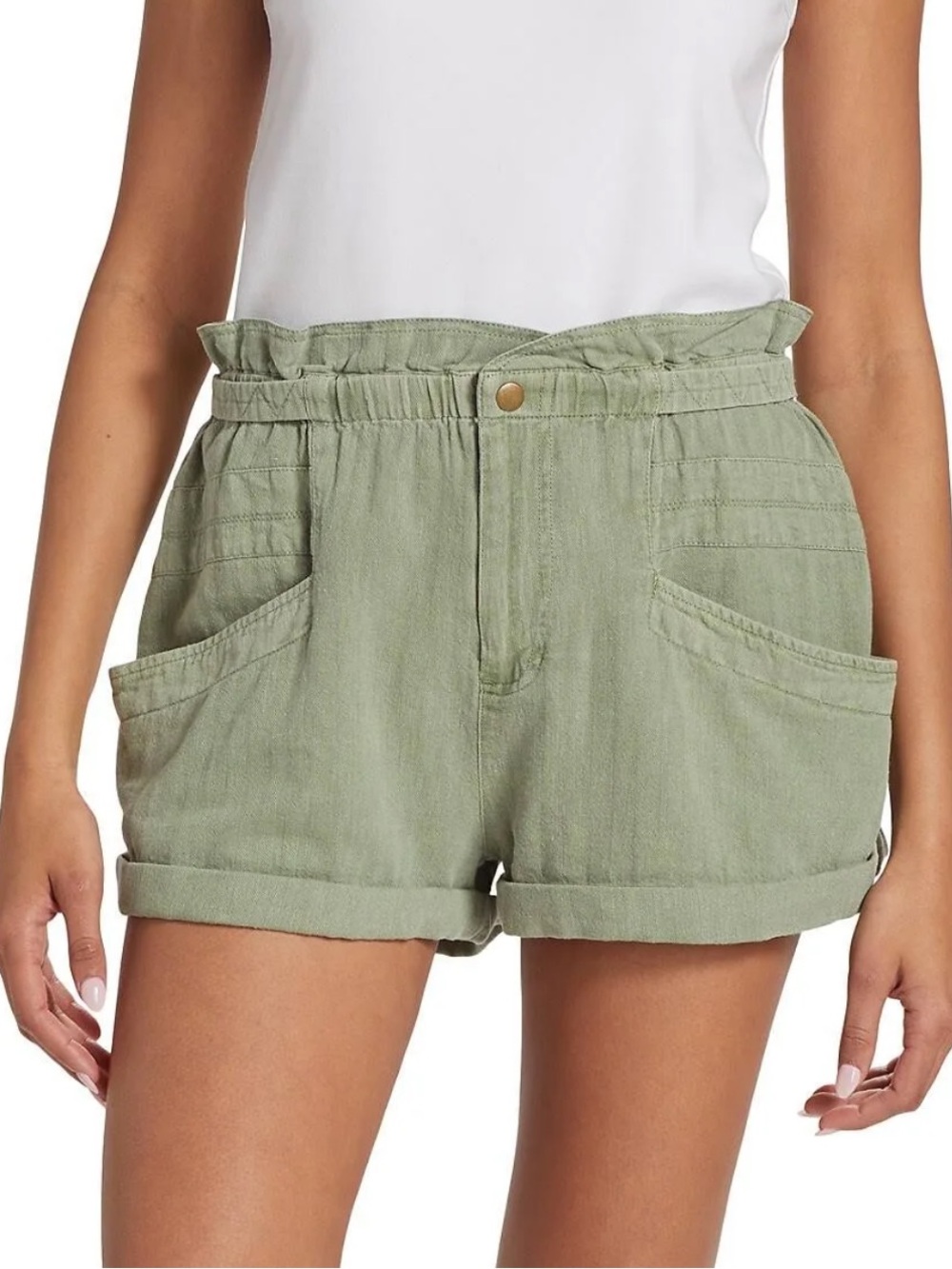 Free People Topanga Cuff Shorts Size XL